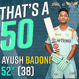 Ayush-Badoni Cricket IPL Player of Lucknow Super Giants and Gujarat Titan