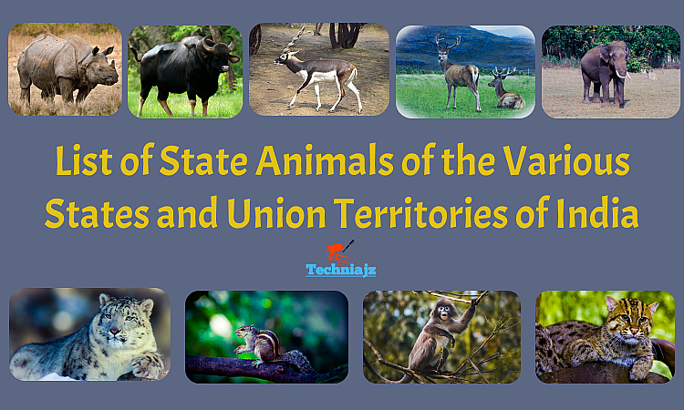 List of State Animals of the Various States and Union Territories of India