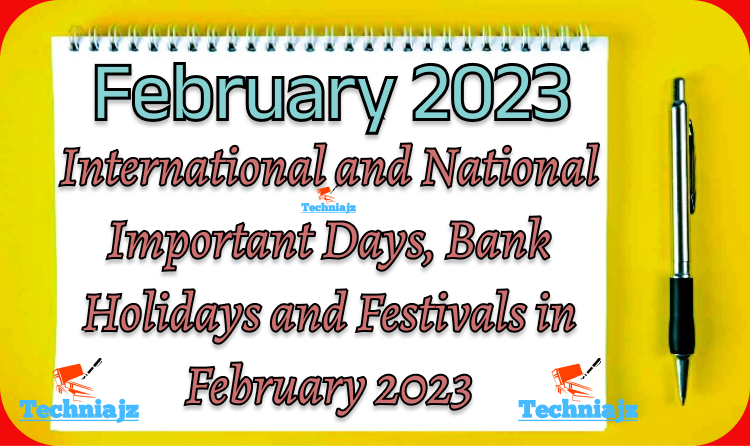 National and International Days in February in 2023