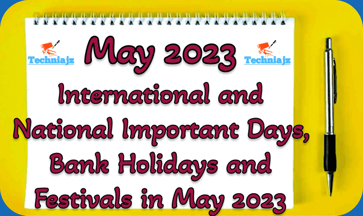 Important Days in May 2023