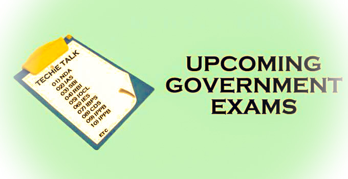 Upcoming Government Exams in 2021