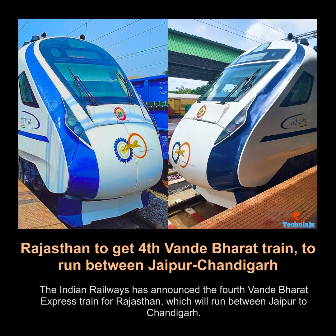 Rajathan to get 4th Vande Bharat Train,to run between Jaipur- Chandigarh