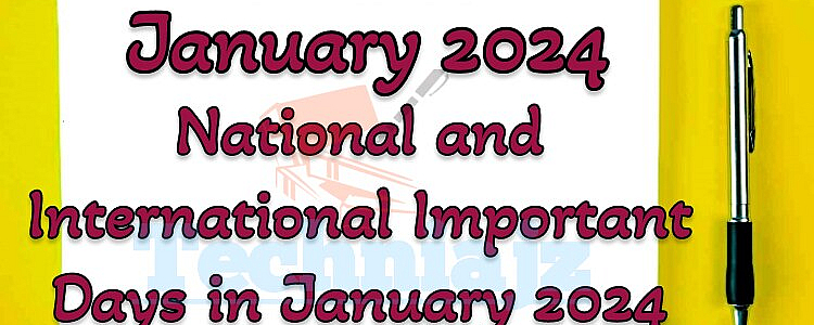 January 2024: List of Upcoming International and National Days