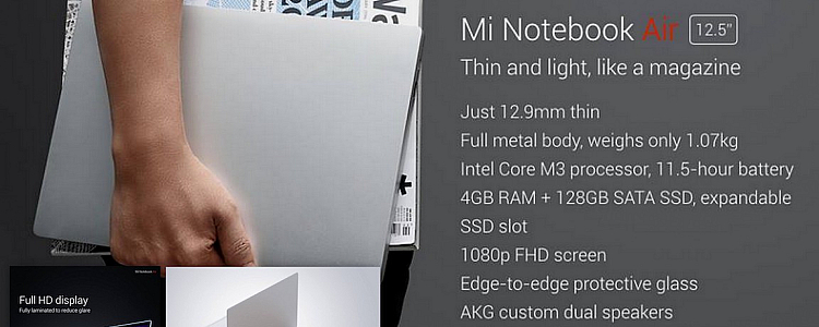 Xiaomi launched Notebook Air